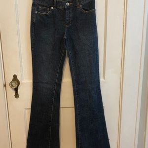 Calvin Klein bootcut jeans Dark Wash Light Distressing Size 3